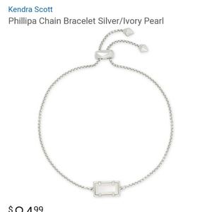 KENDRA SCOTT "PHILLIPA" IVORY SILVER BRACELET🤩🤸